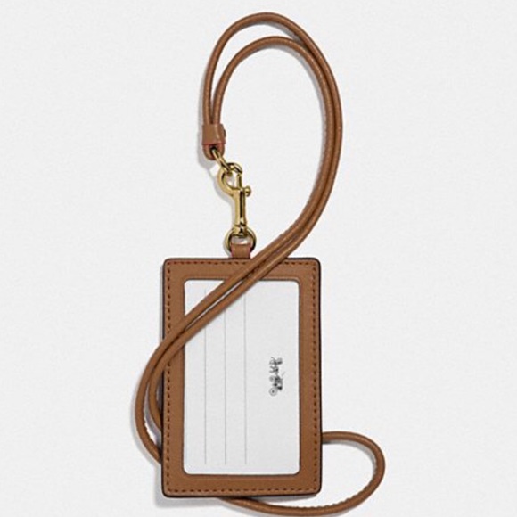 COACH Signature Coated Canvas Lanyard - Picture 2 of 3